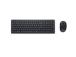 Dell Compact KM555 Silent Wireless Keyboard and Mouse, RF Wireless + Bluetooth, LT, Black
