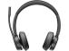 Poly Voyager 4320 MS Teams Wireless Headset, Bluetooth, USB-C, +BT700 dongle, +Charging Stand, Black