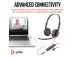 POLY Blackwire 3225 Stereo Wired Headset USB-C, 3.5mm jack, +USB-C/A Adapter (Bulk)