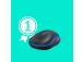 Logitech M185 Wireless Mouse, RF Wireless, 1000 DPI, Black/Blue
