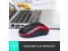 Logitech M185 Wireless Mouse, RF Wireless, 1000 DPI, Black/Blue