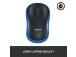 Logitech M185 Wireless Mouse, RF Wireless, 1000 DPI, Black/Blue