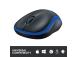 Logitech M185 Wireless Mouse, RF Wireless, 1000 DPI, Black/Blue