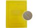 Project File A4 cardboard Smiltainis with metal clip, with print yellow