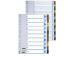 Divider Esselte Mylar, A4, numbers 1-12, color