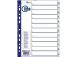 Separation sheets Forpus A4, 12-1 numbers, plastic