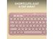 Logitech Pebble Keys 2 K380s Wireless Keyboard, RF Wireless+Bluetooth, US INT, Tonal Rose