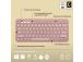 Logitech Pebble Keys 2 K380s Wireless Keyboard, RF Wireless+Bluetooth, US INT, Tonal Rose