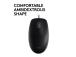 Logitech B110 Silent Wired Mouse, USB-A, 1000 DPI, Black