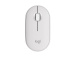 Logitech Pebble 2 M350s Wireless Mouse, RF Wireless + Bluetooth, 4000 DPI, Tonal White