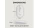 Logitech Pebble 2 M350s Wireless Mouse, RF Wireless + Bluetooth, 4000 DPI, Tonal White