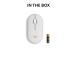 Logitech Pebble 2 M350s Wireless Mouse, RF Wireless + Bluetooth, 4000 DPI, Tonal White