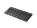 Logitech K400 Plus Touch Wireless Keyboard, RF Wireless, US, Black