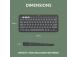 Logitech Pebble Keys 2 K380s Wireless Keyboard, RF Wireless + Bluetooth, US INT, Tonal Graphite