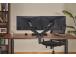 Up Up Premium Dual-Screen Monitor Arm 17-32'', VESA 75x75, 100x100, Matte Black