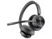 Poly Voyager 4320 UC Stereo Wireless Headset, Bluetooth, USB-A,+BT700 dongle, +Charging Stand, Black