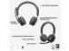 Logitech Zone Wireless 2 UC Wireless Headset, USB-C, USB-C Bluetooth receiver, Graphite