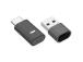 Logitech Zone Vibe Wireless MS Teams Wireless Headphones, USB-C Bluetooth receiver, Graphite