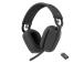 Logitech Zone Vibe Wireless MS Teams Wireless Headphones, USB-C Bluetooth receiver, Graphite