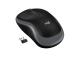Logitech M185 Wireless Mouse, RF Wireless, 1000 DPI, Black/Grey
