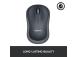 Logitech M185 Wireless Mouse, RF Wireless, 1000 DPI, Black/Grey