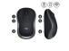 Logitech M185 Wireless Mouse, RF Wireless, 1000 DPI, Black/Grey