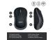 Logitech M185 Wireless Mouse, RF Wireless, 1000 DPI, Black/Grey