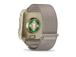 Garmin Venu X1 Smart Watch Soft Gold, Titanium Caseback / French Grey Nylon Band