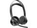 Poly Voyager Focus 2 MS Teams Wireless Headset, Bluetooth, USB-C/A Adapter, Charging stand, Black