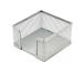 Note paper box Forpus, 9.5x9.5cm, silver, perforated metal 1005-007