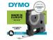 Dymo 16957 (S0718040) D1 Flexible Nylon Tape 12mm x 3.5m, Black on White