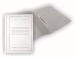 Cardboard binder SMLT, A4, 300g, white with print, cardboard