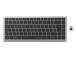 Kensington KB435 EQ Rechargeable Multi-Device Compact Keyboard RF+BT, US, Space Grey