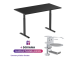 Adjustable Height Table Up Up Bjorn Black, Table top M Black