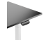 Adjustable Height Table Up Up Thor White, Table top L Black