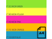 Color Neon paper Double A, 75g, A4, 500 sheets, Rainbow 4, 5 Neon Colors