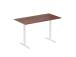 Adjustable Height Table Up Up Bjorn White, Table top M Dark Walnut