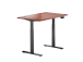 Adjustable Height Table Up Up Bjorn Black, Table top M Dark Walnut