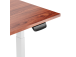 Adjustable Height Table Up Up Bjorn White, Table top M Dark Walnut