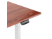 Adjustable Height Table Up Up Thor White, Table top L Dark Walnut