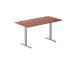 Adjustable Height Table Up Up Bjorn Gray, Table top L Dark Walnut