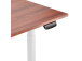 Adjustable Height Table Up Up Bjorn White, Table top L Dark Walnut