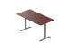 Adjustable Height Table Up Up Thor Gray, Table top L Dark Walnut