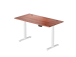 Adjustable Height Table Up Up Thor White, Table top L Dark Walnut