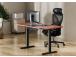 Adjustable Height Table Up Up Thor Black, Table top L Dark Walnut