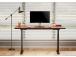 Adjustable Height Table Up Up Thor Black, Table top L Dark Walnut