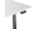 Adjustable Height Table Up Up Bjorn Black, Table top L White