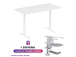 Adjustable Height Table Up Up Bjorn White, Table top L White