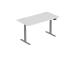 Adjustable Height Table Up Up Thor Gray, Table top L White
