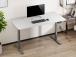 Adjustable Height Table Up Up Thor Gray, Table top L White